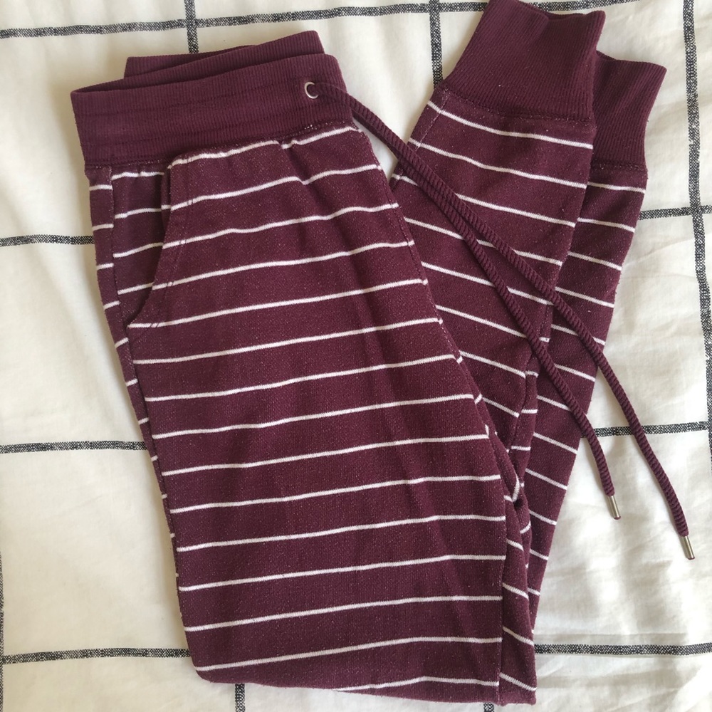 Aerie Red Stripe Jogger